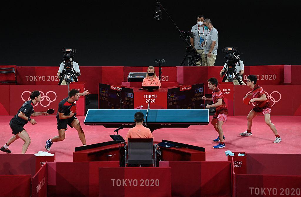 乒乓球男子团体半决赛日本vs德国
